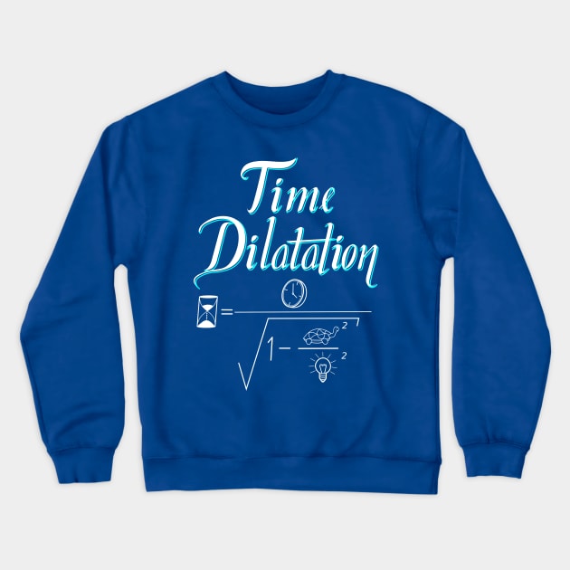 Time Dilatation Crewneck Sweatshirt by Javisolarte